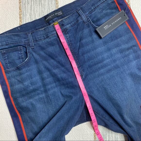 Veronica Beard Carolyn Baby Boot Side Stripe Jeans Women’s 24 - Picture 8 of 12